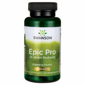 Epic Pro 25 Probiotice si Prebiotice FOS 30 de Miliarde, 30cps - Swanson