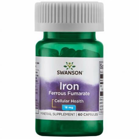 Fumaratul de Fier, 18mg, 60cps - Swanson