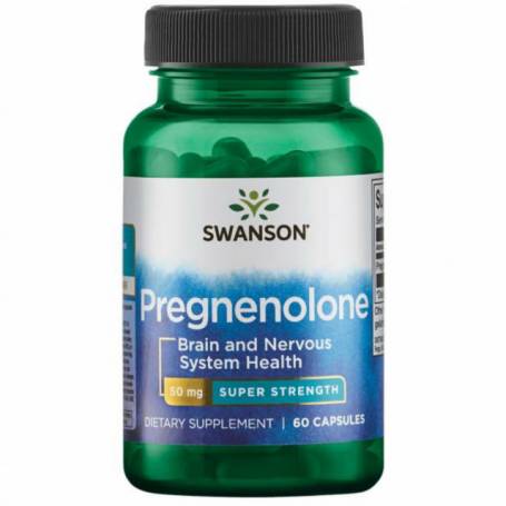 Super Strenght Pregnenolone, 50mg, 60cps - Swanson