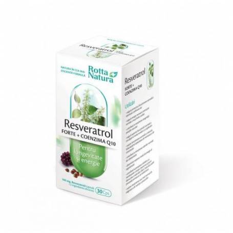 Resveratrol forte + Coenzima Q10 30cps - Rotta Natura