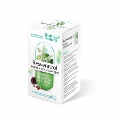 Resveratrol forte + Coenzima Q10 30cps - Rotta Natura