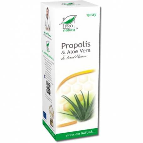 Spray cu propolis si aloe vera, 50ml - MEDICA