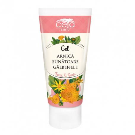 Gel cu extracte de arnica, sunatoare si galbenele, 50ml - CETA