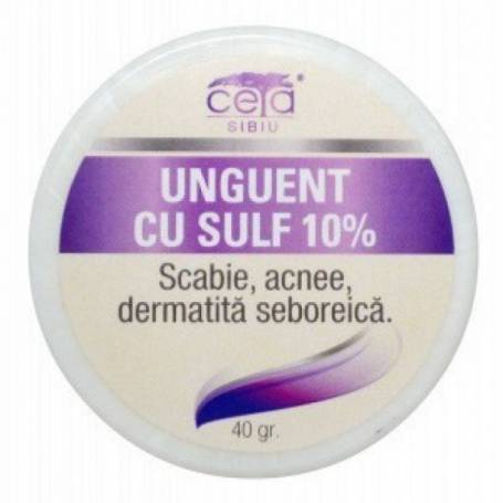 Unguent cu 10% Sulf, 40g - CETA