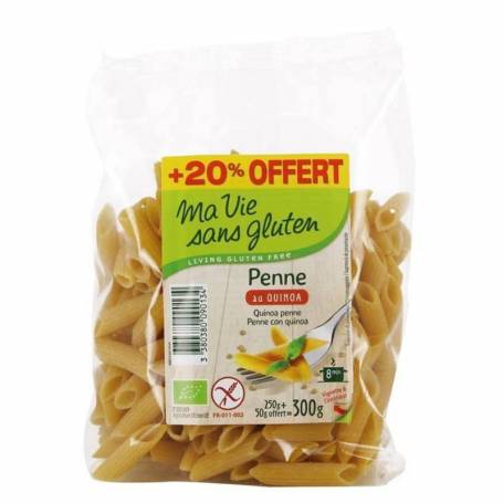 Penne cu quinoa, fara gluten, 300g - Ma vie sans Gluten