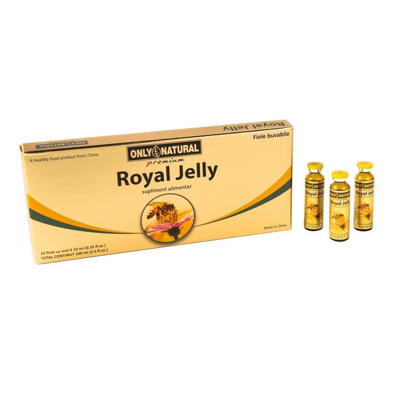 Royal jelly, 300mg, 10fiole, only natural