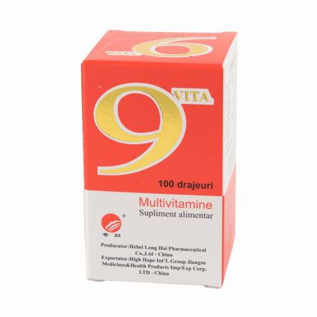 Multivitamine 9Vita, 100drajeuri - YONG KANG