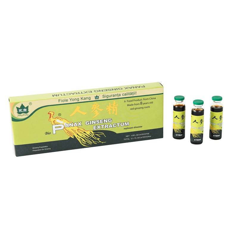 Panax ginseng extractum 2000mg, 10fiole - yong kang
