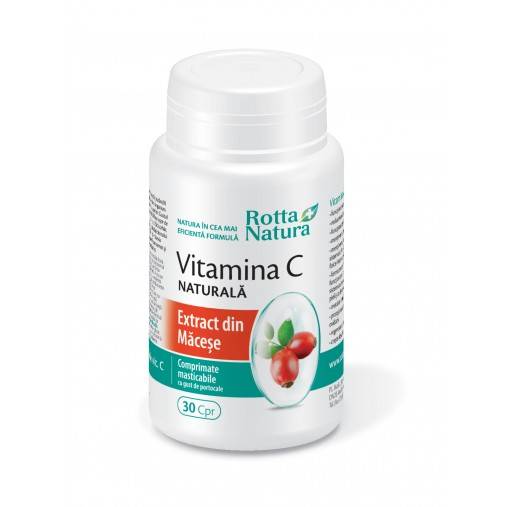 Vitamina C naturala - extract de macese 30cps - Rotta Natura