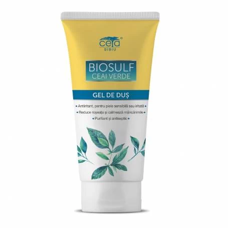 Gel de dus cu biosulf si ceai verde, 200ml - CETA