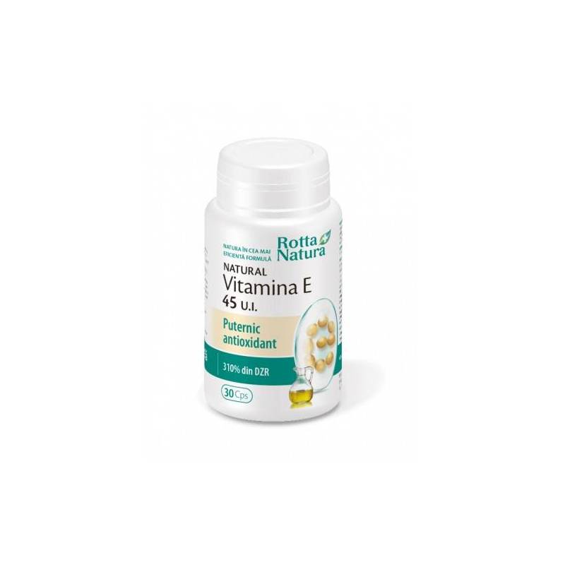 Vitamina E naturala 45 U.I. 30cps - Rotta Natura