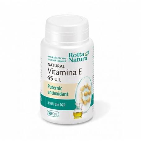 Vitamina E naturala 45 U.I. 30cps - Rotta Natura