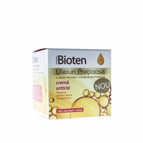 Bioten Crema Uleiuri Pretioase Antirid Zi, 50ml - ELMIPLANT