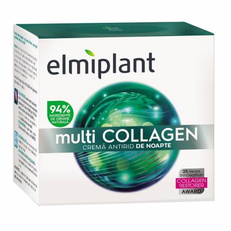 Crema antirid de noapte Multi Collagen, 50ml - ELMIPLANT