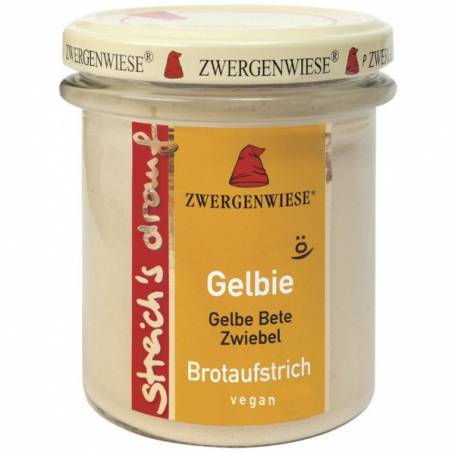 Crema tartinabila vegetala cu sfecla galbena si ceapa, eco-bio, 160g - Zwergenwiese
