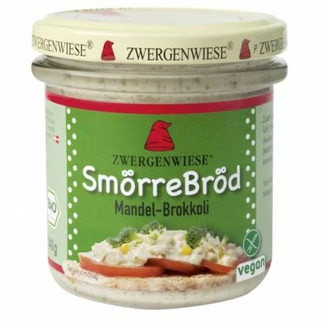 Gustare cu migdale si brocoli, fara gluten, eco-bio, 140g - Zwergenwiese