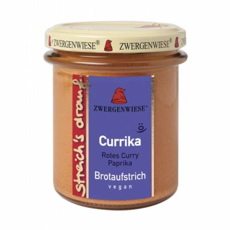 Pasta tartinabila cu ardei si curry, eco-bio, 160g - Zwergenwiese