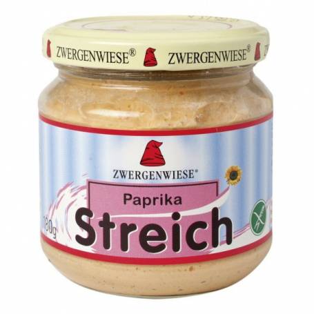 Pate vegetal cu ardei, fara gluten, eco-bio, 180g -  Zwergenwiese