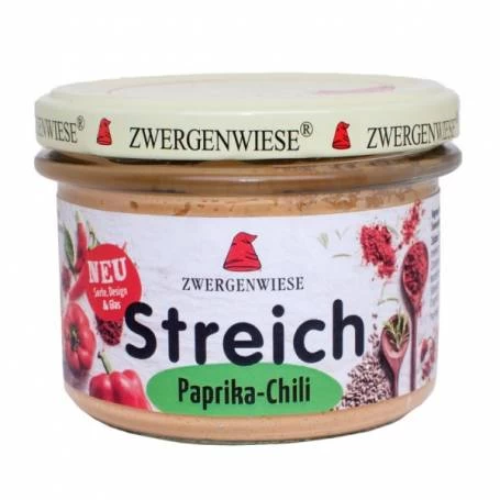 Pate vegetal cu ardei si chilli, eco-bio, 180g - Zwergenwiese