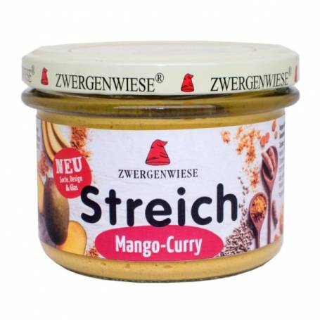 Pate vegetal cu mango si curry, eco-bio, 180g - Zwergenwiese