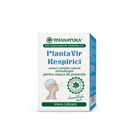 PlantaVir Respirici extract complex natural aromoterapie pentru masca de protectie, 5ml - Vivanatura