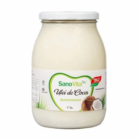 ULEI DE COCOS DEZODORIZAT, 1000ML - Sano Vita