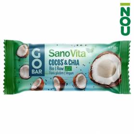 Go Bar cu cocos si chia, eco-bio, 30g - Sano Vita