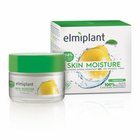 Gel crema intens hidratant de zi pentru ten normal si mixt, Skin Moisture, 50ml - ELMIPLANT