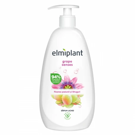 Sapun crema hidratant cu floarea pasiunii si struguri, 500ml - ELMIPLANT