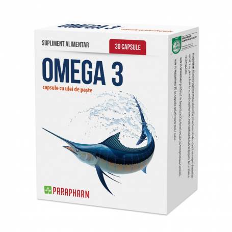 Omega 3 cu ulei de peste, 1500mg, 30cps - QUANTUM PHARM