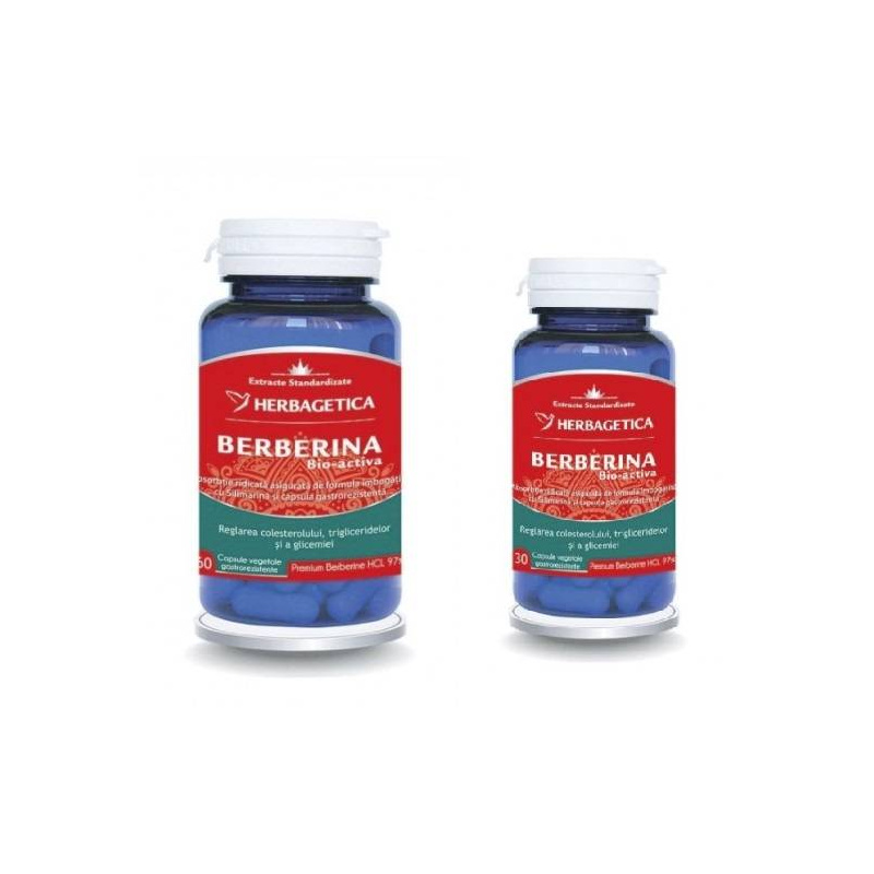 Berberina Bio-Activa - Herbagetica - 60 capsule