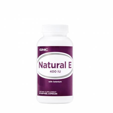 VITAMINA E NATURALA, 400UI, CU SELENIU, 90CPS - GNC