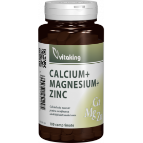 Calcium Magneziu si Zinc, 100cpr - VITAKING