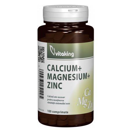 Calcium Magneziu si Zinc, 100cpr - VITAKING