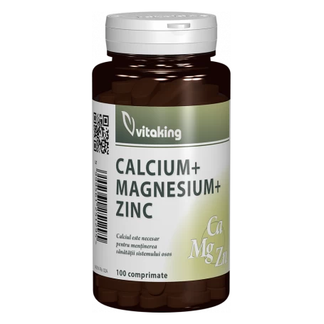 Calcium Magneziu si Zinc, 100cpr - VITAKING