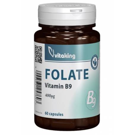 Folat organic, 400mcg, 60cps - VITAKING