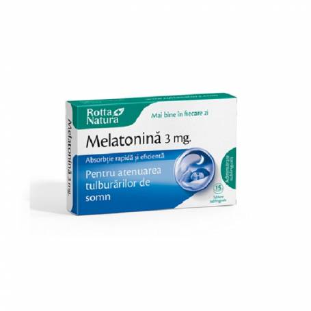 Melatonina, 3mg, 15tb -Rotta Natura