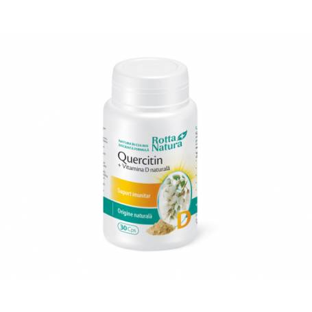 Quercitin si Vitamina D naturala, 30cps - ROTTA NATURA