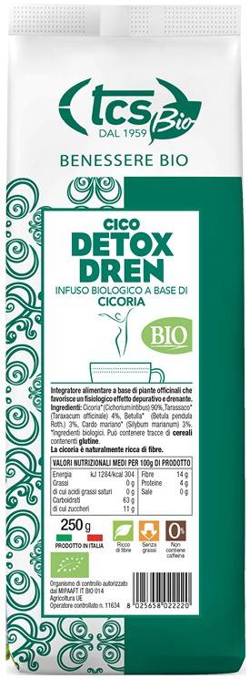 Caffe Salomoni Bio Cico detox dren infuzie pe baza de cicoare, eco-bio, 250g - salomoni