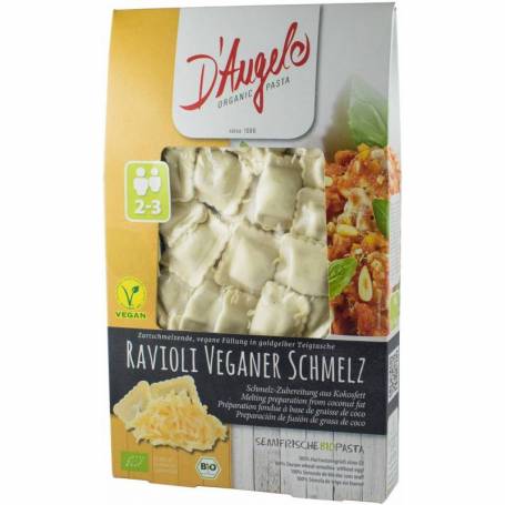 Ravioli Cu Branza Fondanta Vegana Eco-Bio 250g - D’angelo Pasta