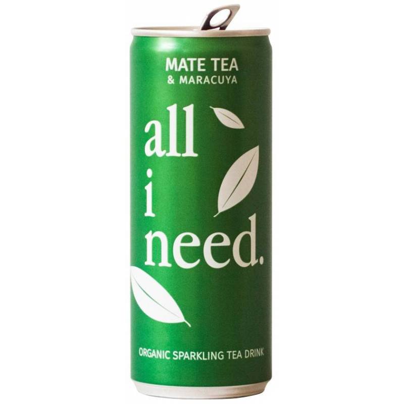 Preparat carbogazos din ceai Mate si Maracuya, eco-bio, 250 ml, All