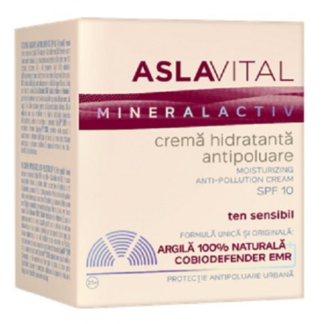 Crema hidratanta antipoluare SPF10, 50ml - Aslavital