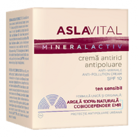 Crema antirid si antipoluare SPF10, 50ml - Aslavital