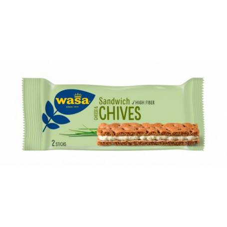 Sandwich Cream Cheese and Chives, Sandwich cu Crema de Branza si Arpagic, Wasa, 37g - Barilla