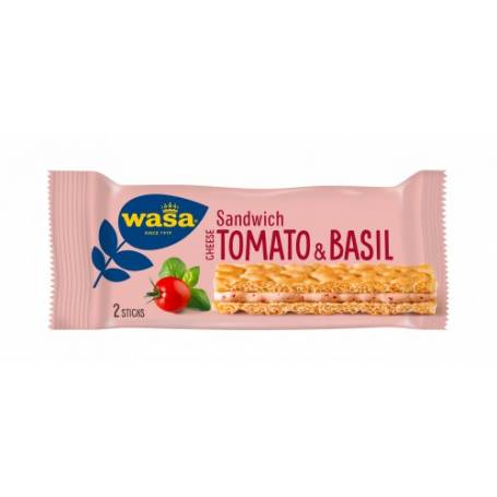 Sandwich Cheesen Tomato and Basil, Sandwich cu Branza, Tomate si Busuioc, Wasa, 40g - Barilla