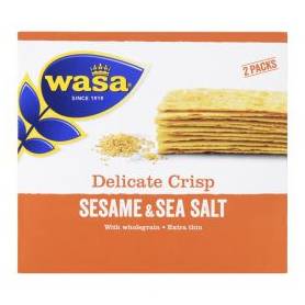 Delicate crisp sesame, paine prajita crocanta cu susan cu sare de mare, Wasa, 240g - Barilla