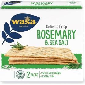 Delicate crisp rosemary, paine prajita crocanta cu sare de mare, Wasa, 190g - Barilla