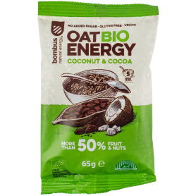 TERCI ENERGY DE OVAZ CU NUCA DE COCOS SI CACAO, ECO-BIO, 65G - BOMBUS