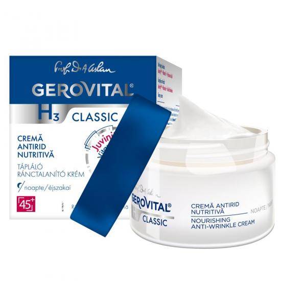 Gerovital Plant Crema nutritiva antirid de noapte, 50ml - gerovital h3 classic