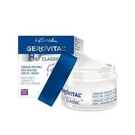 Crema pentru ten matur, uscat si ridat, 50ml - Gerovital H3 Classic
